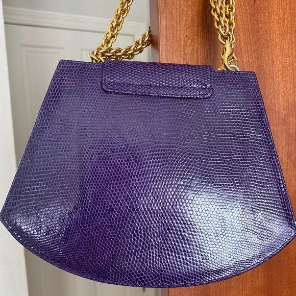 Paloma Picasso Crocodile Shoulder Bag- Excellent Rare Vintage - Picture 6 of 13